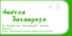 andrea harangozo business card